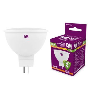 Лампа ELM LED MR16 3W GU5.3 3000K 18-0153 00-013928 фото
