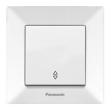 Вимикач 1-кл. прохідний (білий) Arkedia Slim Panasonic 00-016622 фото