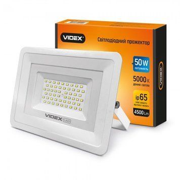 Прожектор LED 50W 5000K 220V 6500Lm VIDEX (VL-F505W) 00-014791 фото
