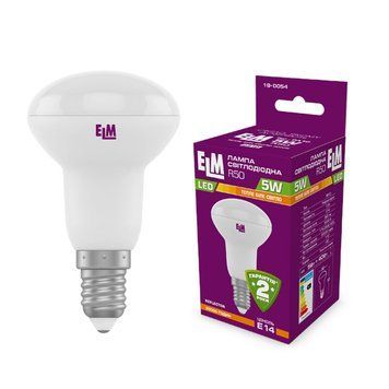Лампа ELM LED R50 5W E14 3000K 18-0054 00-012403 фото