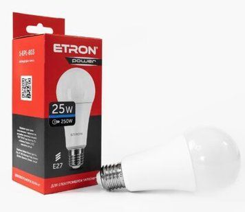 Лампа LED A67 25W 6500K 220V E27 1-ELP-803 ETRON Light Power 00-018786 фото