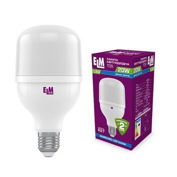 Лампа ELM LED TOR 20W E27 6500K 18-0188 00-015800 фото