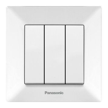 Вимикач 3-кл. (білий) Arkedia Slim Panasonic 00-016627 фото