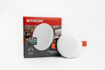 Світильник LED 1-EDP-605 12W 5000K IP20 Decor Power ETRON 00-018392 фото