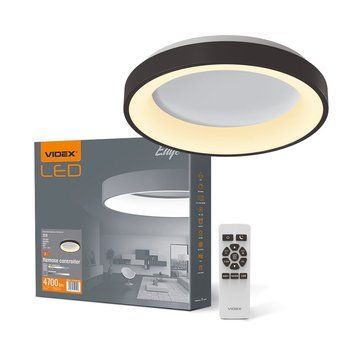 Світильник LED EDGE-RC-72W-BLACK 72W 2700K-6000K (VLE-ERC-72B) 27542 VIDEX 00-023143 фото