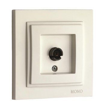Розетка TV кінцева з екраном (крем) DESPINA 102-170005-138 00-014643 фото