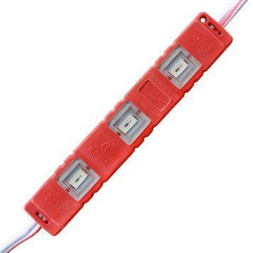 Модуль LED BRT M2 5630-3 1,2W 12V IP65 червоний закритий з лінзою 00-015444 фото