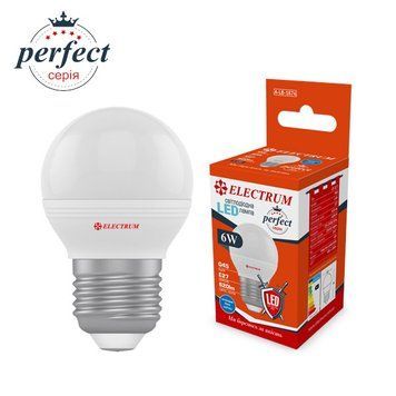 Лампа EL LED D45 6W E27 4000K A-LB-1874 сфера 00-014290 фото