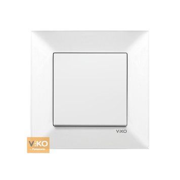 Вимикач 1кл. Meridian білий 90970001-WH 00-013362 фото