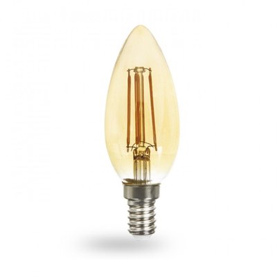 Лампа LB-158 C37 230V 6W 600Lm золото E14 2200K 00-014030 фото