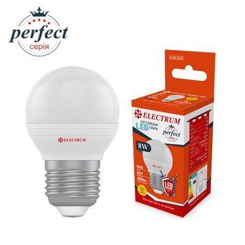 Лампа EL LED D45 8W E27 3000K A-LB-1430 сфера 00-013408 фото