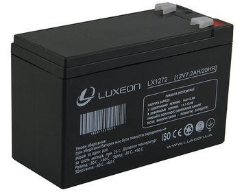 Акум. батарея LUXEON LX 1272 7.2Ah 00-004281 фото