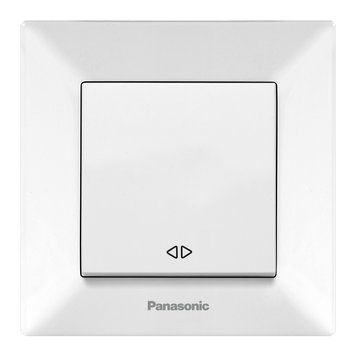 Вимикач 1-кл. перехресний (білий) Arkedia Slim Panasonic 00-016623 фото