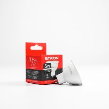 Лампа LED MR16 5W 4200K 220V GU5.3 1-ELP-062 ETRON Light Power 00-017546 фото