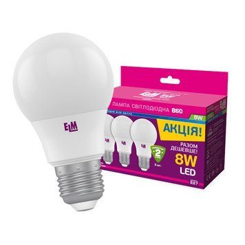 Лампа ELM LED B55 8W E27 4000K 18-0169 (по 3шт) 00-014627 фото