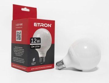 Лампа LED G95 12W 4200K 220V E27 1-ELP-040 ETRON Light Power 00-019066 фото