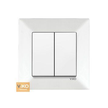 Вимикач 2кл. Meridian білий 90970002-WH 00-013363 фото