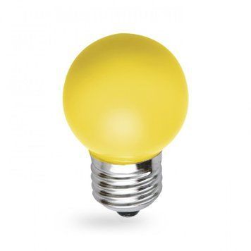 Лампа LB-37 G45 230V 1W E27 жовта 00-013500 фото