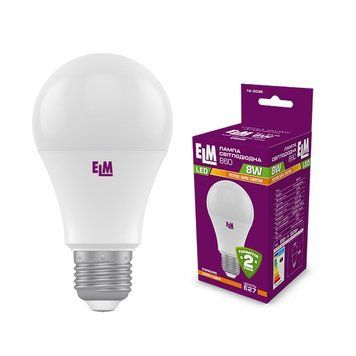 Лампа ELM LED B60 8W E27 3000K 18-0039 00-012658 фото