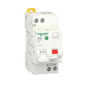 Диференцій автоматичний вимикач RESI9 6kA 1P+N 25А C 30mA Schneider 00-019316 фото