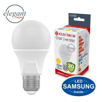 Лампа EL LED A60 12W E27 3000K A-LS-1920 Elegant 00-015867 фото