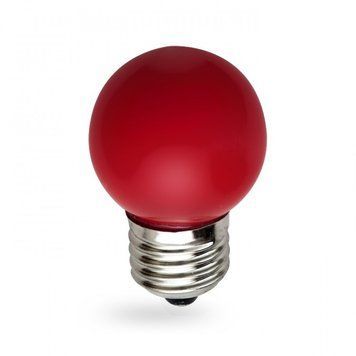 Лампа LB-37 G45 230V 1W E27 червона 00-012849 фото