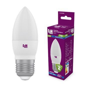 Лампа ELM LED C37 7W E27 4000K 18-0049 свічка 00-014063 фото
