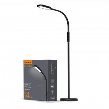 Торшер підлоговий LED VL -TF07B 14W3000-5500K 220V чорний VIDEX 00-015166 фото