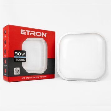 Світильник LED Communal Power 1-ECP-513-S 30W 5000K IP65 sguare ETRON 00-018682 фото