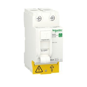 Диференцій вимикач навантаження RESI9 2P 40A 30mA АС Schneider 00-019517 фото