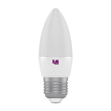 Лампа ELM LED C37 7W E27 4000K 18-0112 свічка 00-012735 фото