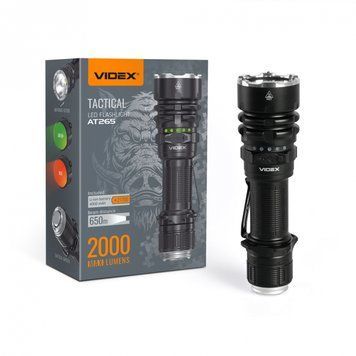 Ліхтар тактичний LED VLF-AT265 2000Lm 6500K 27527 VIDEX 00-022837 фото