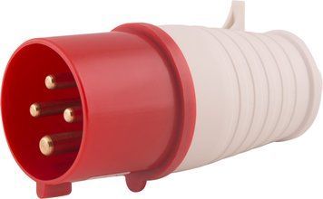 Вилка силова переносна e.plug.pro.4.32, 4п, 380B, 32A, (024) E.NEXT 00-021195 фото
