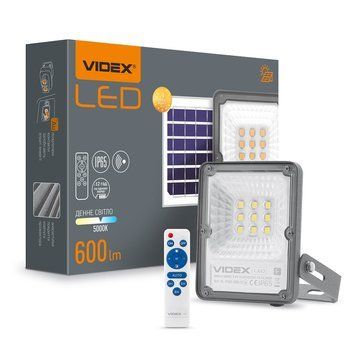 Прожектор автономний LED 10W 5000K сенсор (VL-FSO-205-S)/26170 VIDEX 00-022655 фото