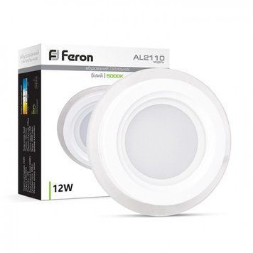 Світильник LED AL2110 12W коло.вбудов. 960Lm 5000K 160*40mm 00-010421 фото
