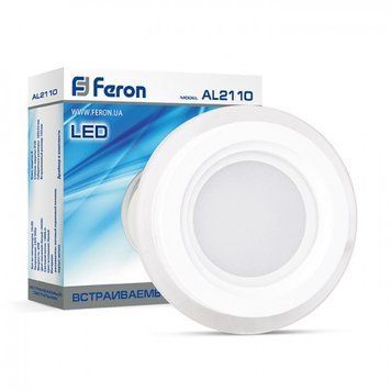 Світильник LED AL2110 20W коло.вбудов. 1600Lm 5000K 200*40mm 00-016714 фото