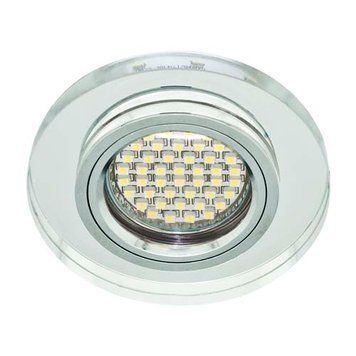 хххСвітильник точковий 8060-2 MR-16 срібло-срібло з LED підсв.SMD3014 Ferron 00-012358 фото