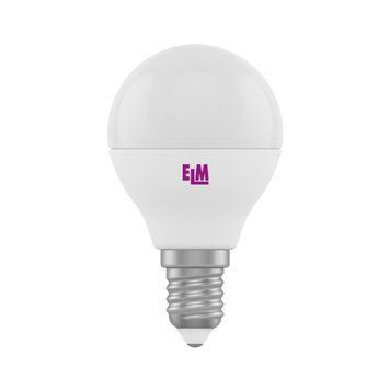 Лампа ELM LED D45 5W E14 3000K 18-0072 сфера 00-012449 фото