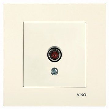 Розетка 1-а TV (крем) KARRE 00-005814 фото