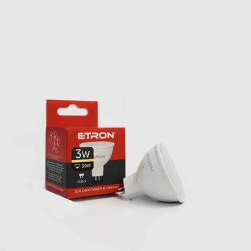 Лампа LED MR16 3W 3000K 220V GU5.3 1-ELP-063 ETRON Light Power 00-017547 фото