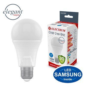 Лампа EL LED A65 15W E27 4000K A-LS-1439 Elegant 00-013690 фото
