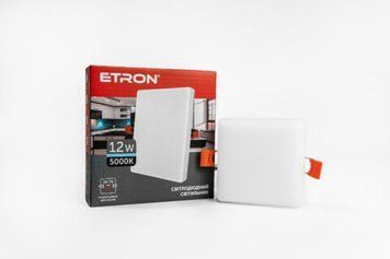 Світильник LED 1-EDP-655 12W 5000K IP20 Decor Power ETRON 00-018394 фото