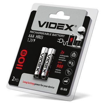 Акумулятор VIDEX HR03/AAA 1100 mAh 00-019667 фото
