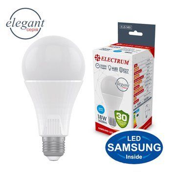 Лампа EL LED A80 18W E27 6500K A-LS-1453 Elegant 00-013967 фото