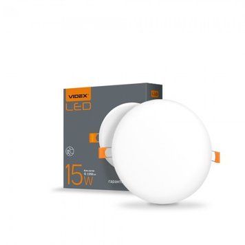Світильник LED VL-DLFR-154 15W 4100K 220V безрамковий коло 25139 VIDEX 00-016333 фото