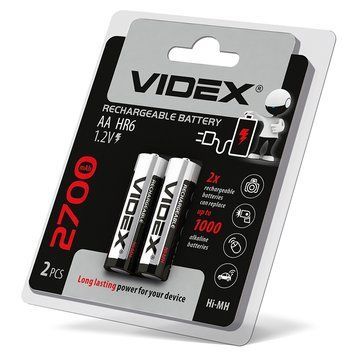 Акумулятор VIDEX HR06/AA 2700 mAh 00-020379 фото