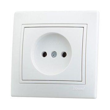 Розетка 1-а біла MIRA 701-0202-121В 00-011261 фото